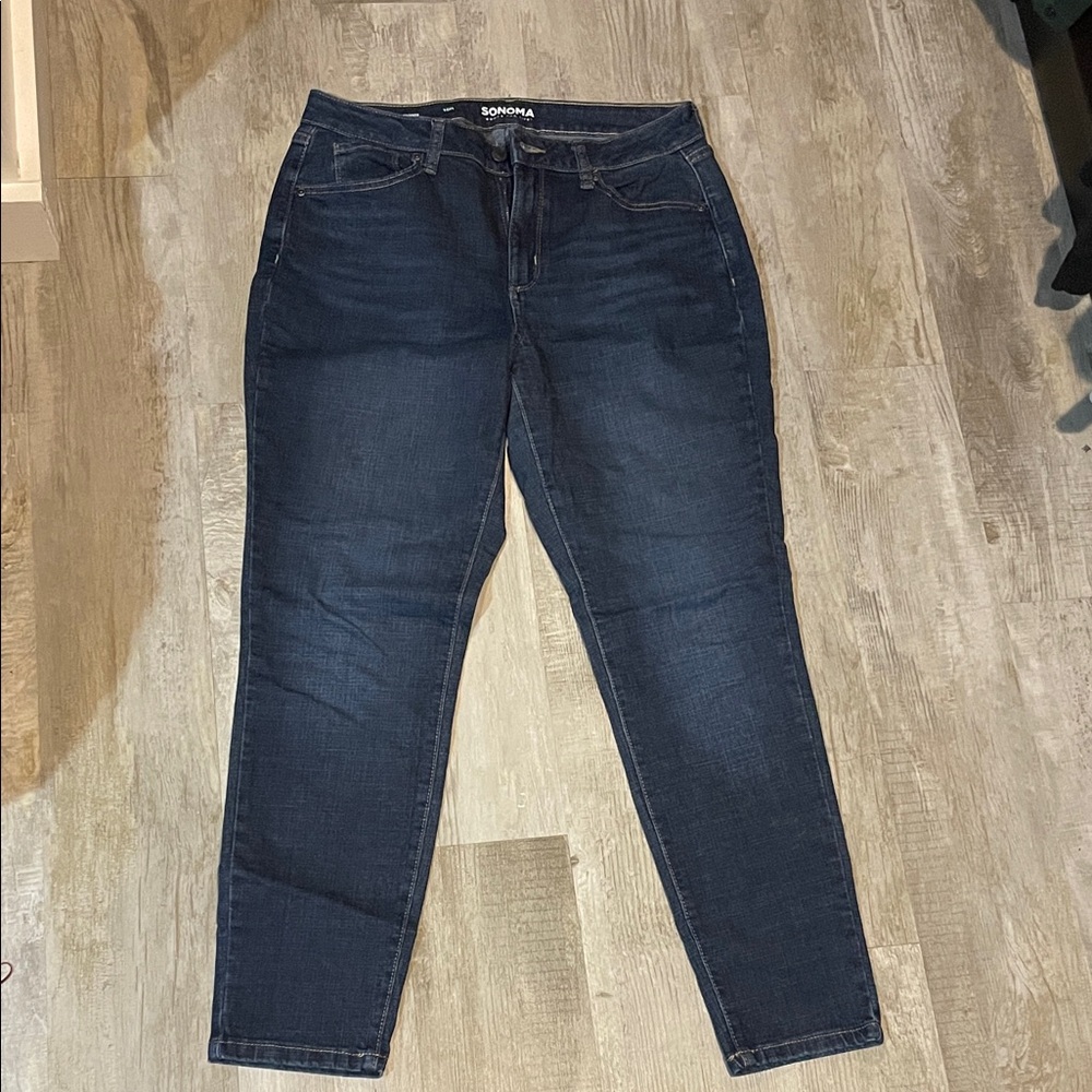 Sonoma Women's Dark Blue curvy Skinny Jeans
